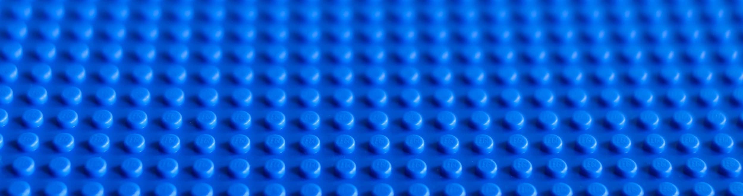 Blue lego plate background