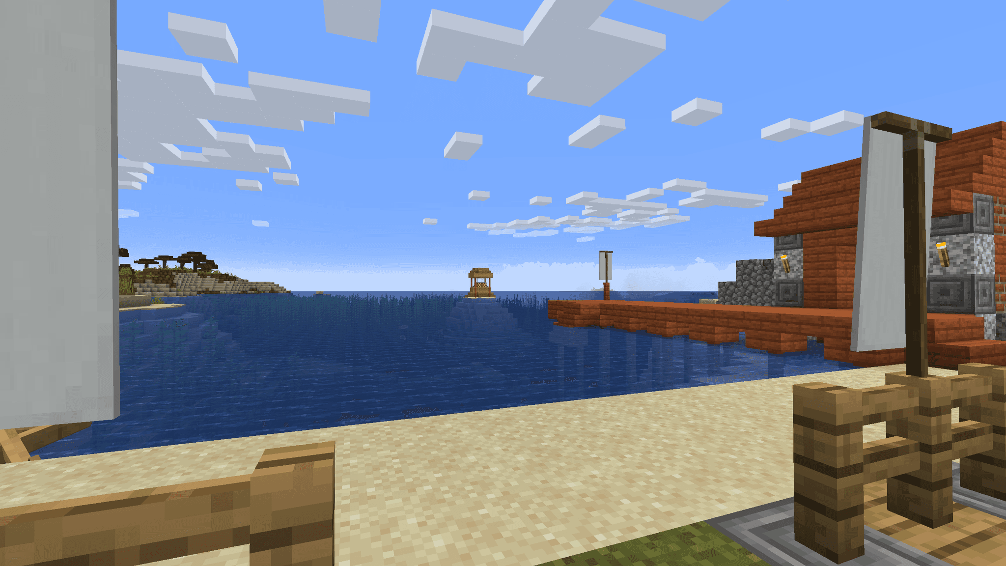 Looking across the ocean