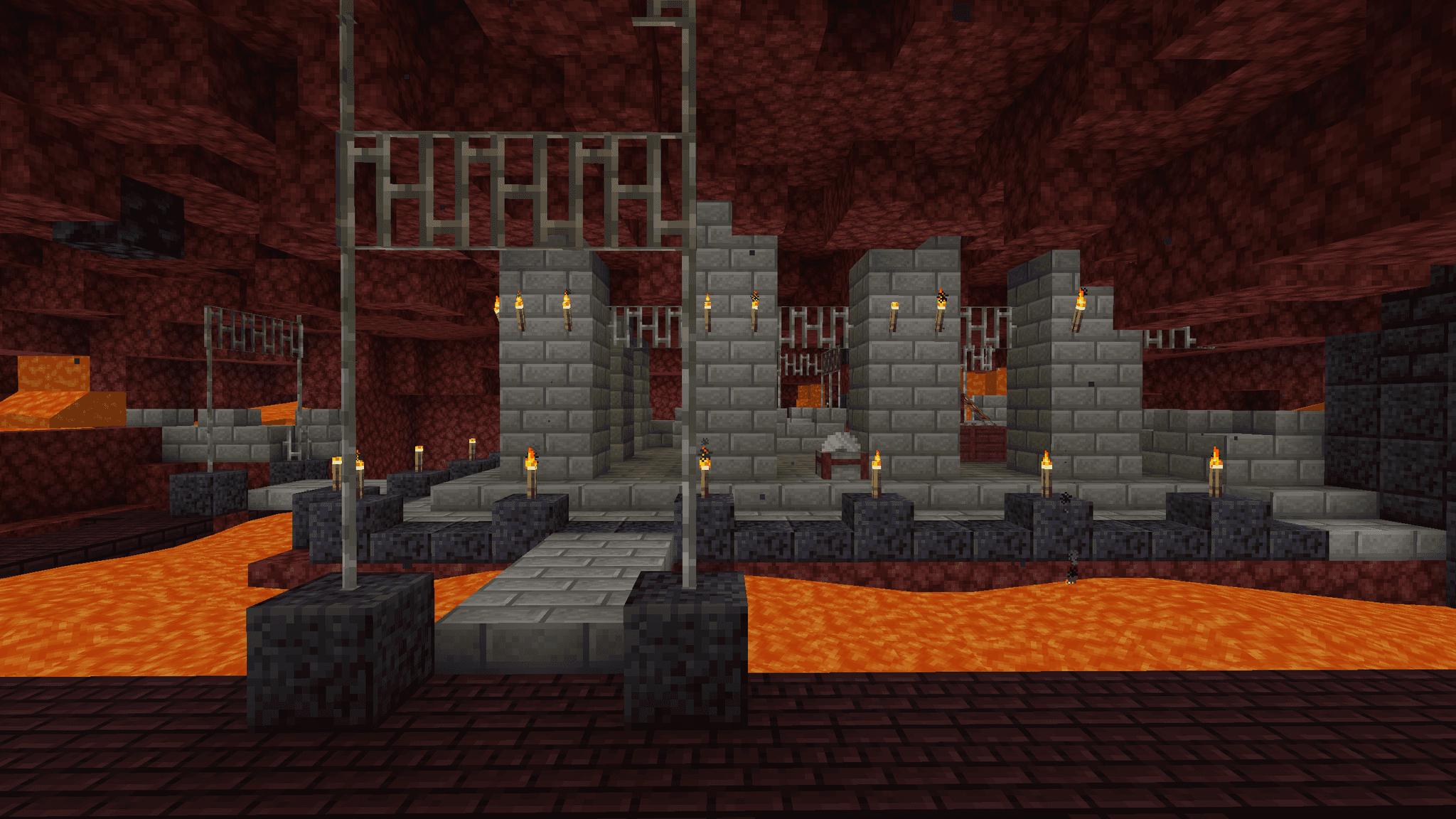 Netherite Minehead, accessible by minecart.